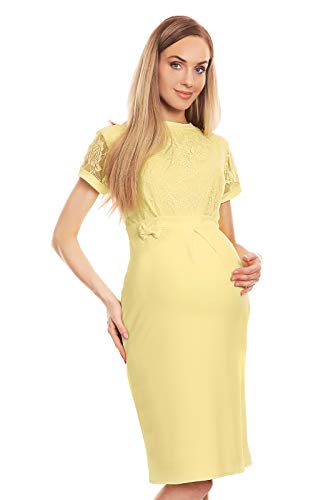 Selente Mummy Love   Vestido de Embarazo, con función de Lactancia, Encaje o Bordado con Encaje Rojo. L XL