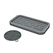 Organizador de fregadero de alta calidad de silicona - Cocina Baño – Para usar con bandeja para fregadero, esponjas, detergente, utensilios de cocina, cuchara, multiusos (gris)