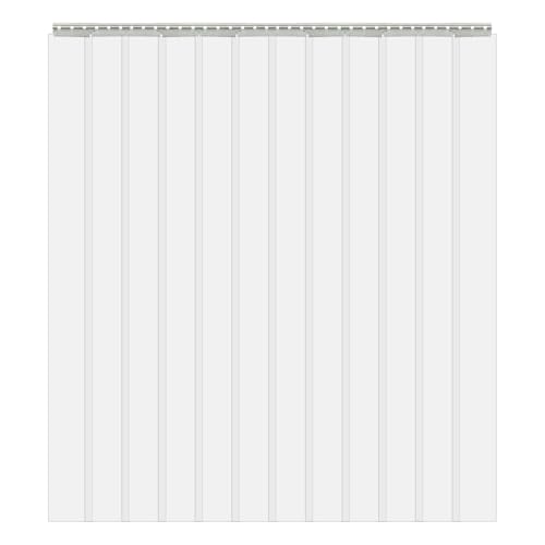 LOYALHEARTDY Plastic Strip Door Curtain Kit,0.08In PVC Freezer Door Curtain with Hanging Holes Foldable Door Curtain for Warehouse Garage Industry,Supermarket Entrances,Hotel Entrances(5.91 * 6.89ft)