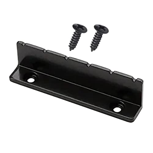 GOOHOCHY Black Bass Guitar Nut Replacement Metal String Nut for Guitar Easy to Install Improved Tone Quality