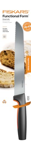 Fiskars Bread Knife, Functional Form, Total Length: 34 cm, Japanese Stainless Steel/Plastic, 1057538 - Image 6