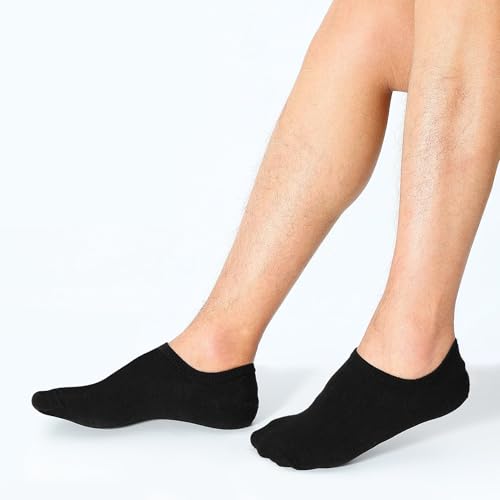 6 Pairs Unisex Cotton No Show Socks Non Slip Flat Boat Line Low Cut Invisible Socks for Casual Formal Wear3