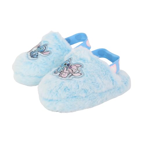 Disney Stitch and Angel Kids Slippers Girls - Blue - 11/12