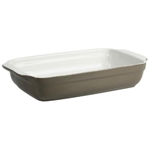 Plat à Four Crealys Taupe 31x18,5 cm Cover