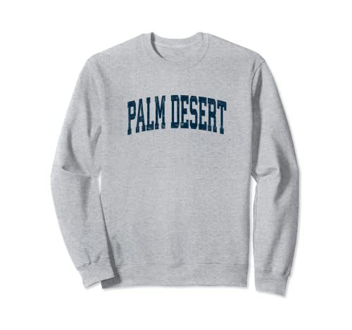 Diseño deportivo deportivo vintage de Palm Desert California CA, color azul marino Sudadera
