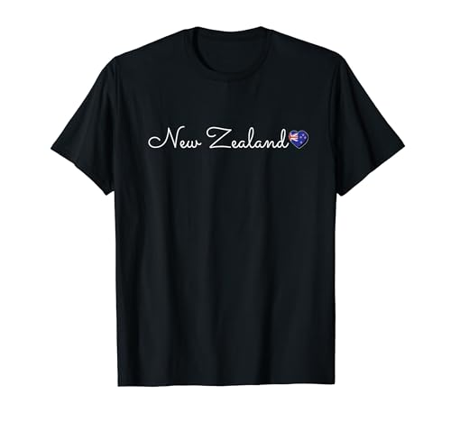 I Love New Zealand Proud New Zealander Pride Travel Matching Camiseta