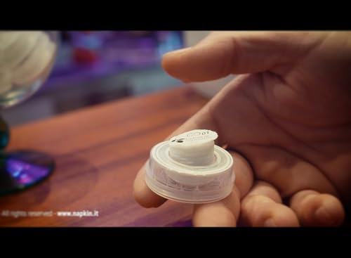 Napkin Go 01 Sorrento Lime Zitrone Reinigungstücher Kapsel, Viskose, Weiß, 50er Pack