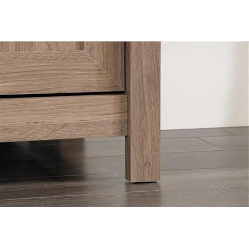 Sauder County Line Panel TV Stand, For TVs up to 47", Salt Oak finish - Image 7
