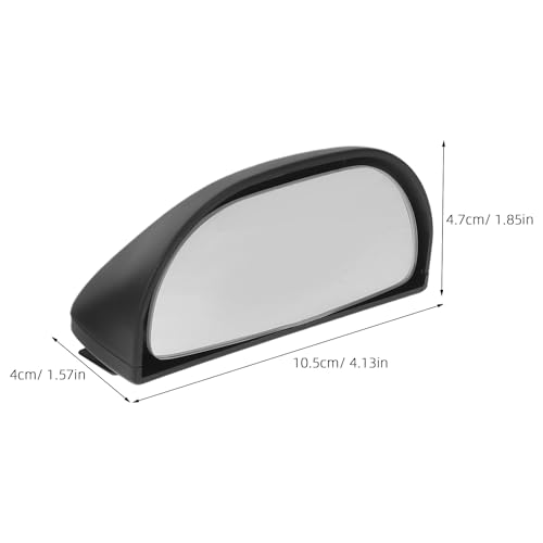 Espejo retrovisor para punto ciego de coche negro con ajuste 360° y gran angular 2