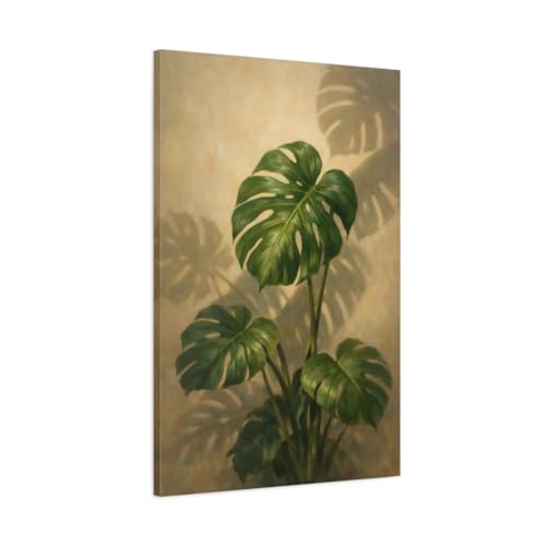 Cadre Monstera pour illuminer un mur sombre sans entretien