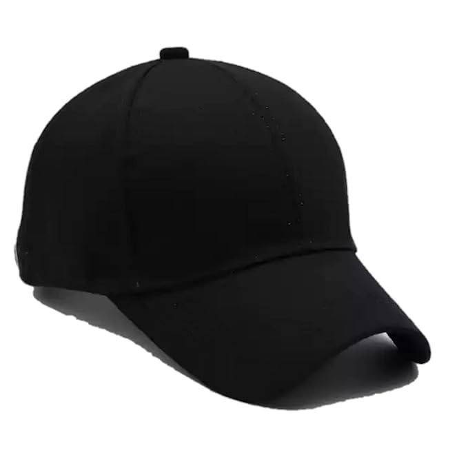 lavishable Cap for Men & Women Classic Style Hat Breathable Cotton Hat for Casual Wear, Sports, Travel, Summer Unisex Outdoor Cap (Plan Cap Black)-picture-39