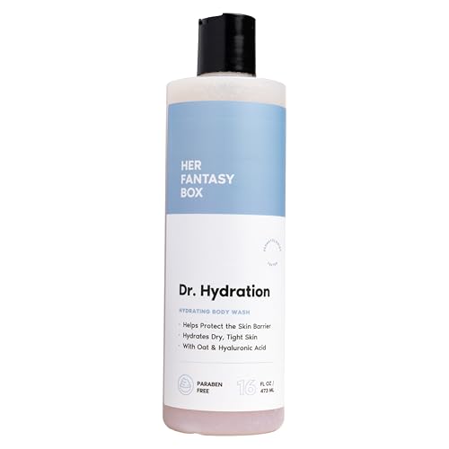 Her Fantasy Box | Dr. Hydration Moisturizing Body Wash – Ultra-Hydrating Cleanser with Hyaluronic Acid & Aloe, Gentle Daily Wash for Soft, Smooth-Feeling Skin, Vegan & pH Balanced (16 oz)