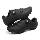 Zapatillas De Ciclismo para Hombre Y Mujer MTB Unisex Zapatillas De Montaña Transpirables para Interior Y Outdoor Zapatillas De Ciclismo De Carretera Unisex Antideslizantes-Black||Numeric_38
