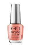 OPI Infinite Shine Megawatt Hot | Sheer Dark Orange Crème Long Wear Gel Like Nail Polish | Vegan, Long Lasting, Streak Free