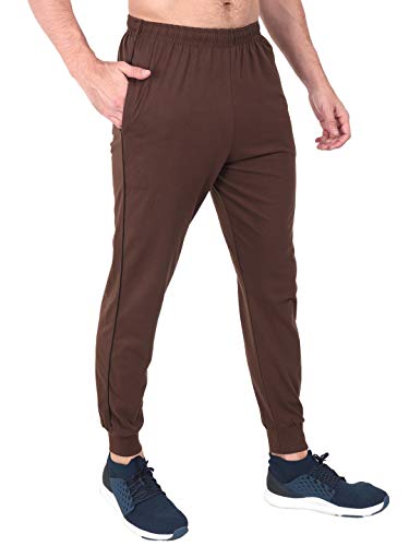 Image of Zeffit Men's Pc Cotton Ankle Grip Track Pant