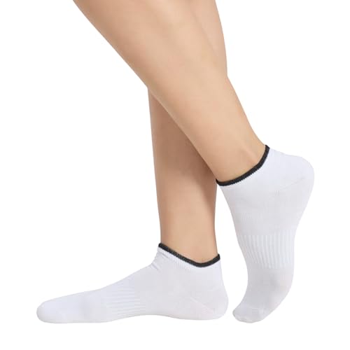 Image of BALENZIA No Show Socks Womens |Pack of 8| Low Cut Ankle Non Slip Footie for Flats Sneaker Slip On Loafer Thin Summer Sock