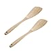 Ecloud Shop 2 PCS Holzspatel Holz Kochwerkzeug Küchenutensilien Professionelle Non Stick Umweltfreundlich und sicher