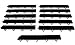 SnapFloors Female Transition Edge Kit, Durable Interlocking Modular Garage Floor Edging (Compatible with all RaceDeck, GarageTrac and GarageDeck Products), Black, 11 Piece