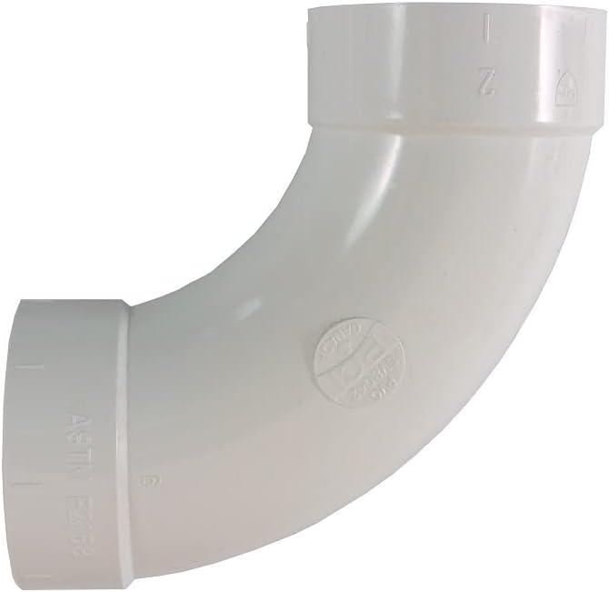 Miniatura 3 de Pieza de repuesto NUEVO Paquete de 6 Codo de barrido de PVC de 2 "de PVC de 90 grados de largo usado