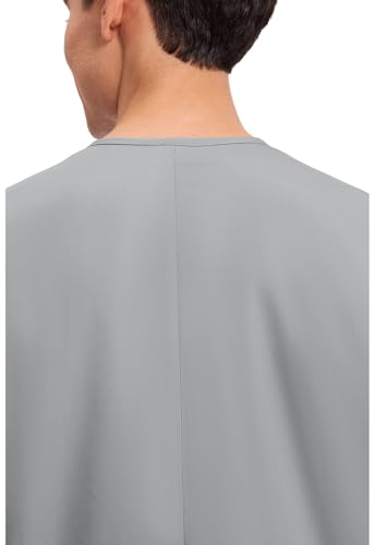 Image of Cherokee Scrubs for Women and Men Unisex V-Neck Tunic Nursing Scrub Top with Chest Pocket, Tuckable Durable Fabric - 4777 | 1 Chest Pocket For Essentials, Traditional Fit, Durable Construction, Comfortable Knit Details, Easy Care, Tuckable Style