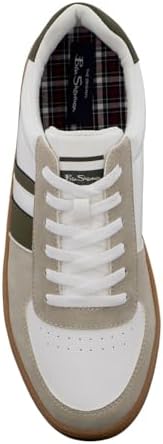 Ben Sherman Men's Hyde, White/Olive/Gum, 9.5 M US | Image 4