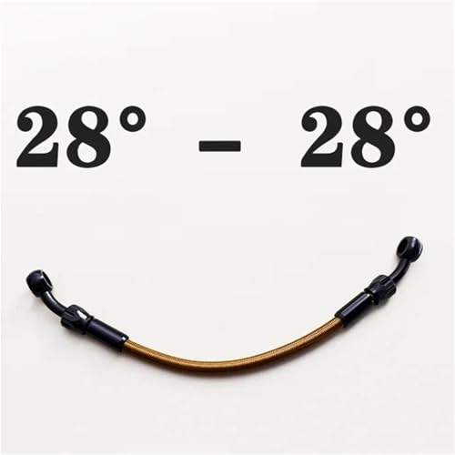 Durite frein AN3 flexible 3000mm de haute précision avec raccords 28°