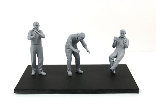 Set de 3 Figuras Mecánico Auto Escala 1/24 Plástico miniatura 4