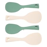 Matériau : cette spatule à riz en silicone garantit une sécurité alimentaire , offrant à votre famille une tranquillité d’esprit quotidienne à chaque repas et lors de la préparation des repas. cuillères de service en silicone, louche à riz