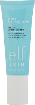 e.l.f. SKIN Holy Hydration! Daily Hydration Moisturizer, Lightweight Face Cream, Hydrating with Aloe & Jojoba, Smooths & Softens Skin, All Skin Types