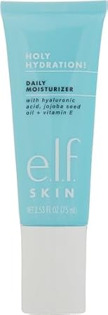e.l.f. SKIN Holy Hydration! Daily Hydration Moisturizer, Lightweight Face Cream, Hydrating with Aloe & Jojoba, Smooths & Softens Skin, All Skin Types