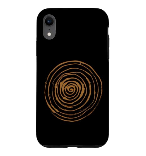 Grunge Spiral Abstract Nature Vintage y2k Earthy Bleach �X�}�z�P�[�X iPhone XR �p
