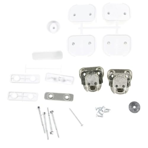 Kit charnières dorigine Machine à laver Lave linge 43013964 AS0067923 CANDY ROSIERES DE DIETRICH BRANDT HOOVER IBERNA - vue 2