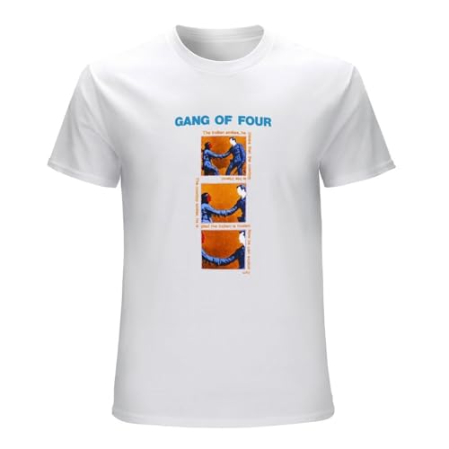 Photo de Gang of Four Entertainment Mens T-Shirt White Tees Unisex Shirt XL