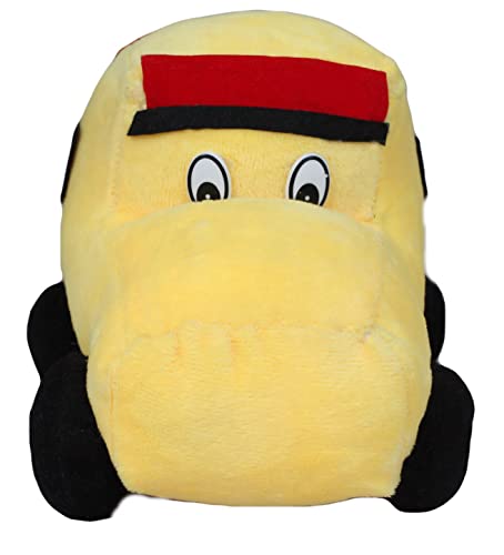 Image of Tickles Soft Stuffed Plush Car Toy for Kids Birthday Gifts, Room (Color: Yellow Size: 18 cm)