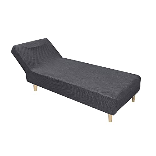 Housse chaise longue sans accoudoirs extensible moderne