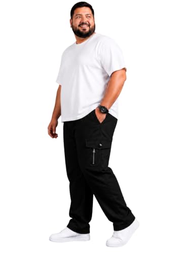 Image of INKKR Men Plus Size Cargo Pants || Plus Cargo Pants Cotton || 2XL-6XL