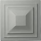 Ekena Millwork ROS04X04DR Dover Rosette, 4 3/8' W x 4 3/8' H x 1 1/4' P, Primed