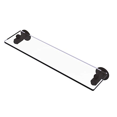 Allied Brass SH-1/22 Soho Collection 22 Inch Vanity Beveled Edges Glass Shelf, Oil Rubbed Bronze
