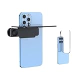 Fonctionnement simple : l'objectif à effet miroir est compatible avec la plupart des smartphones et assure un ajustement sûr. Il suffit de le clipser au milieu du smartphone et d'insérer le miroir le long de la fente. Les réflecteurs permettent une prise de vue verticale et horizontale