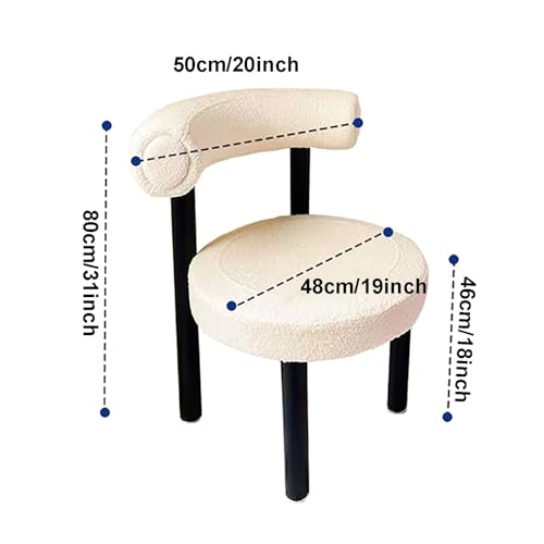 Chaise de coiffeuse pour soulager le dos avec dossier confortable