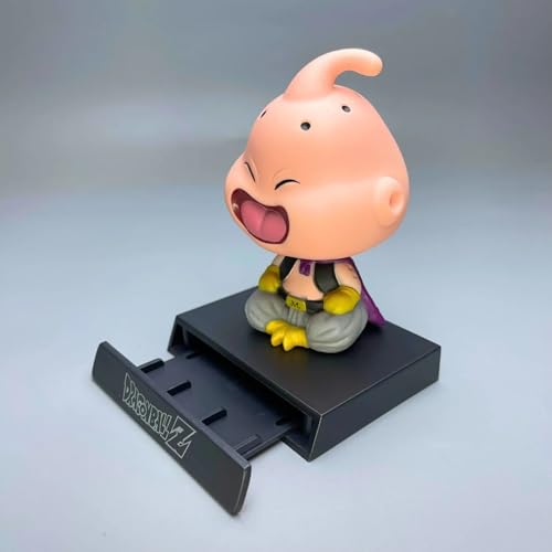 Image of AUGEN Super Hero Majin Buu Action Figure Limited Edition Bobblehead with Mobile Holder for Car Dashboard, Office Desk & Study Table (Pack of 1)