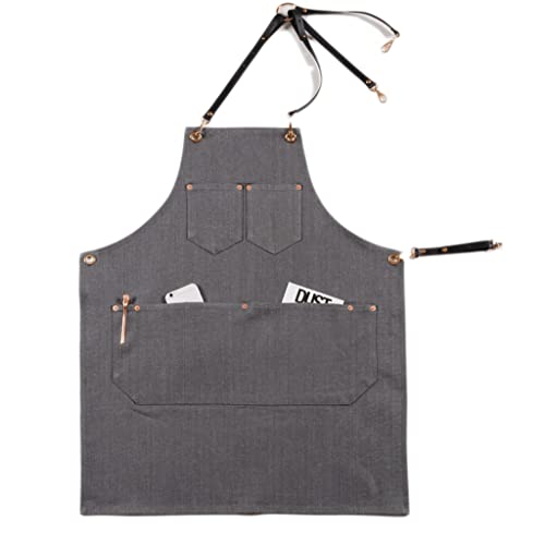 Delantal de barista impermeable y resistente SSDD Denim Gray M 2
