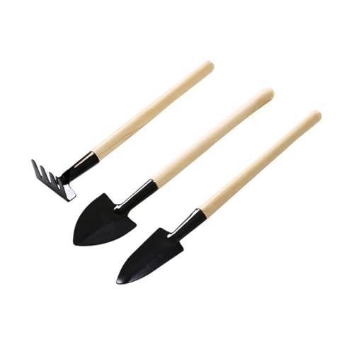 Image of Mini Garden Tools Set 3Pcs Small Indoor Gardening Tools Indoor Plant Tools Set Mini Shovel Garden Hand Rake for Plant Lovers