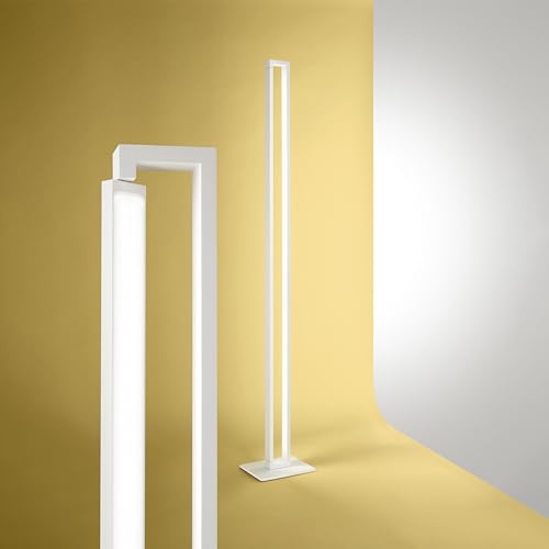 Lampadaire LED Sway blanc moderne métal salon chambre luminaire sur pied
