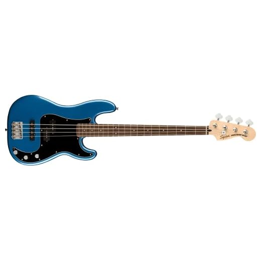 Squier by Fender Affinity Series Precision Bass® PJ, diapasón de laurel, golpeador negro, azul Lake Placid