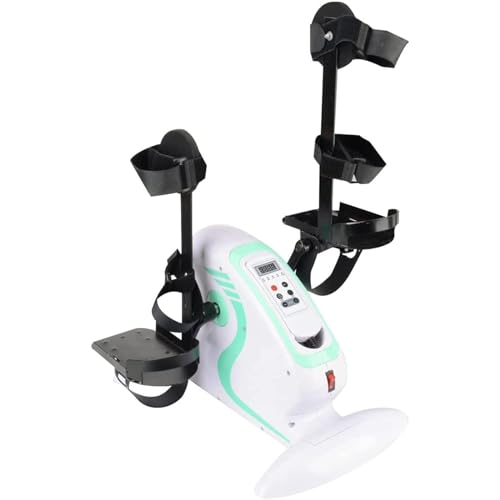 QIYFOZ Bicicleta estática eléctrica de rehabilitación, portátil, con Marco Fijo, para Rodilla y Pierna. Equipo de Fitness Ajustable. Ideal para el Entrenamiento de rehabilitació