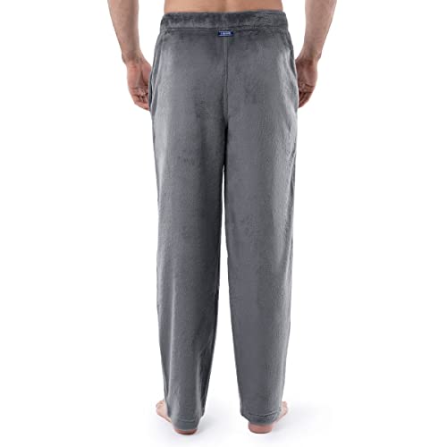 Izod Men's Soft Fleece Lounge Sleep Pants, Grey, X-Large #TOP1