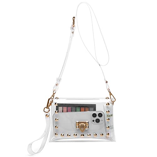 Image of MOETYANG Transparent Clutch Clear Purse Crossbody Shoulder Bags Stadium Approved Bags