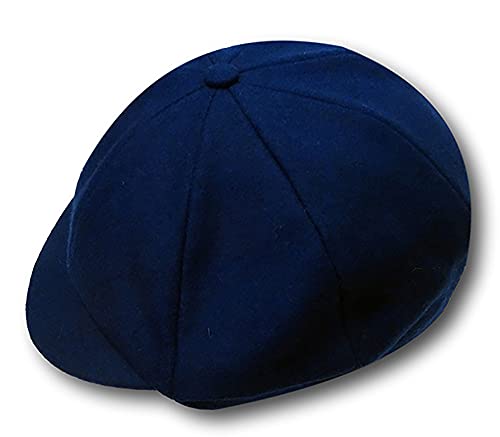 Casquette d'écolier en flanelle bleu roi le charme de la nostalgie étudiante