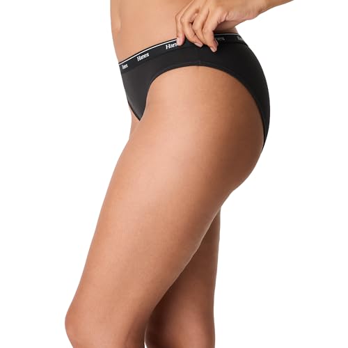 Image of Hanes Women's Originals Bikini Panties, Breathable Stretch Cotton Underwear, Assorted, 6-pack